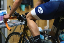 Load image into Gallery viewer, Men's navy bibshorts