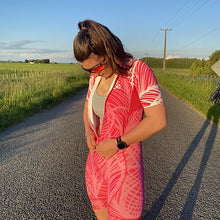 Load image into Gallery viewer, Womens pink monarch trisuit