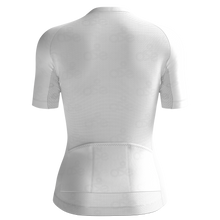 Load image into Gallery viewer, White bike pattern race cut jersey - Pre Order - Special Intro Pricing
